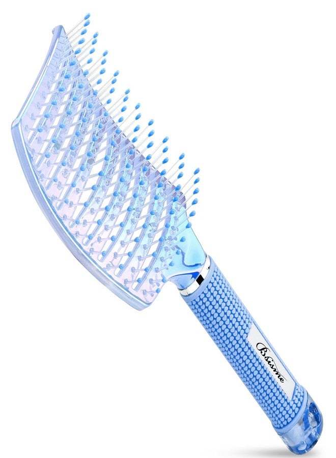 Bsisme Hair Brush for Women with Hair Clips, Professional Curved Vent Brush for Faster Blow Drying & Detangling, for Wet or Dry Curly, Thick, Fine Hair, Ideal Mothers Day, Birthday, Christmas Gift for Her - Image 1